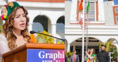राष्ट्र निर्माण का संकल्प: ग्राफिक एरा हिल यूनिवर्सिटी में डॉ. राखी घनशाला ने फहराया तिरंगा, प्रतिभाओं को मिले नकद पुरस्कार