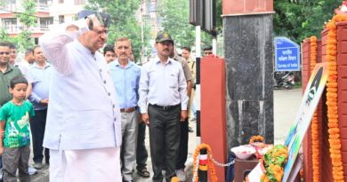 सैनिक कल्याण मंत्री गणेश जोशी ने अमर शहीद मेजर भूपेन्द्र कण्डारी की 23वीं पुण्यतिथि पर दी श्रद्धांजलि