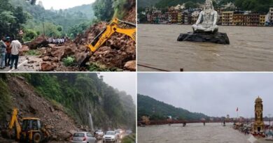 उत्तराखंड में कुदरत का कहर: उफान पर गंगा और अलकनंदा, 132 सड़कें ठप; 5 जिलों में भारी बारिश का येलो अलर्ट